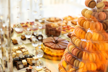 Delicious candy bar for wedding