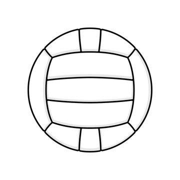 Volleyball symbol white