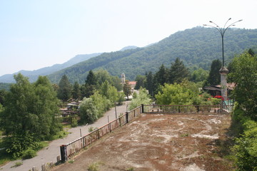 Veduta dall'alto della collina