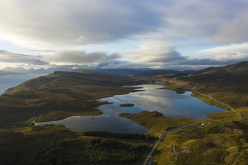 Isle of Skye aerial landscape