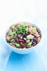 Bean salad in bowl