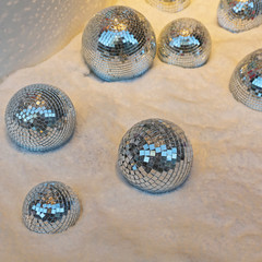 Mirror Balls in Snow