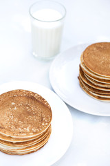 Gluten-free: Pancake with rice milk and rice flour cinnamon dressing