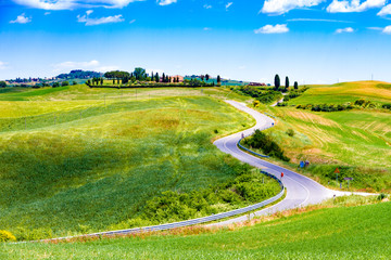 Fields in Tuscany, Italy