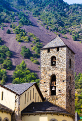 Fototapeta premium Sant Esteve church in Andorra la Vella, Andorra