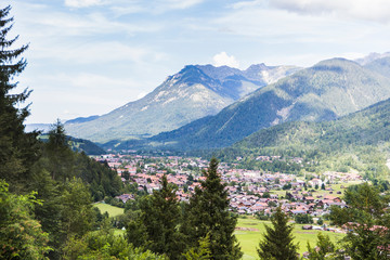 Fototapeta na wymiar Landscape view Bavarian Alps, Germany, Europe