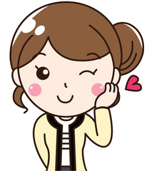  女性会社員OLの笑顔