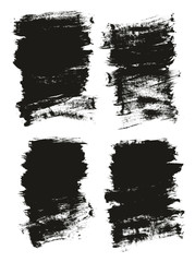 Calligraphy Paint Brush Background High Detail Abstract Vector Background Set 158