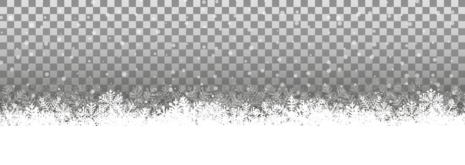 Transparenter Hintergrund Schneelandschaft