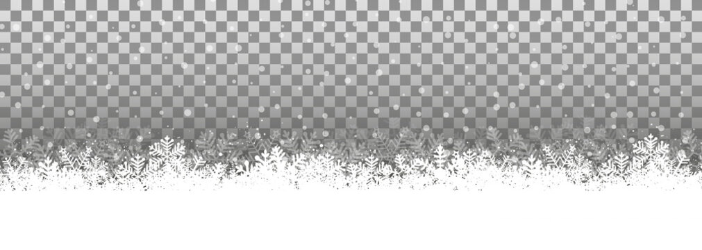 Transparenter Hintergrund Schneelandschaft