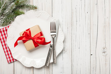 Christmas table setting