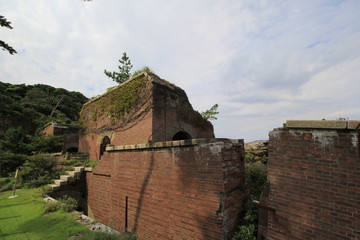 崩壊した歴史的建物