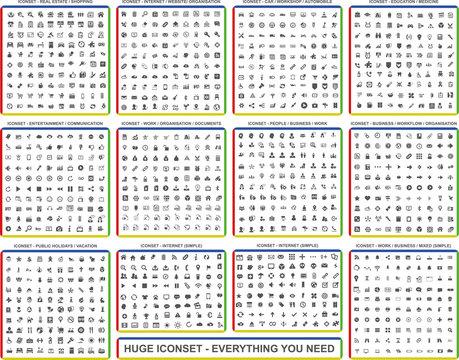 Huge Iconset - All you need - Piktogramme