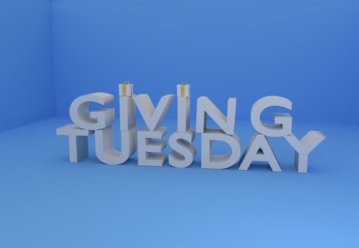 3D Giving Tuesday greeting
