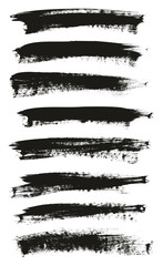 Calligraphy Paint Brush Background High Detail Abstract Vector Background Set 147