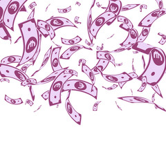 European Union Euro notes falling. Random EUR bill