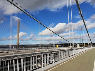 Detail on cable-stayed brigdge