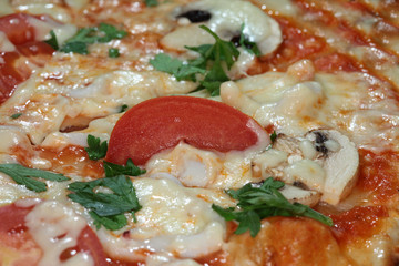 background delicious pizza