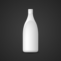vector blank plastic bottle mockup.