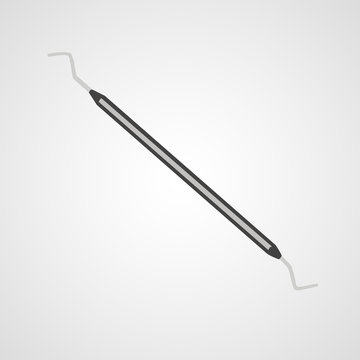 Dental tool isolated flat vector image
