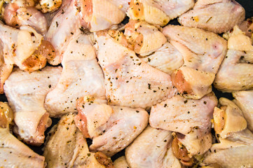 raw pickled chicken wings