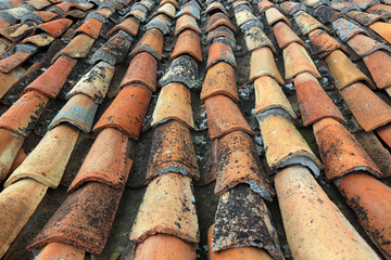 texture of old shingles