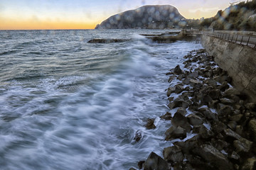 texture storm surf waves