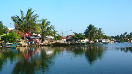 Fototapeta na wymiar Lac de Negombo