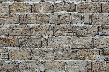 texture of the gray stone wall