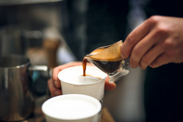 Coffee making in the coffee machine