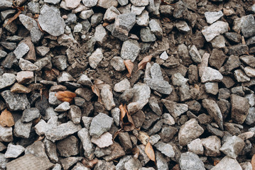 stones and black soil