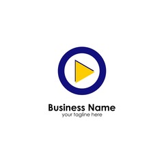 Naklejka premium play logo template