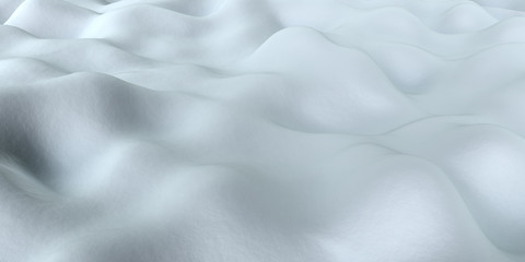 Wavy Snow Bank Surface Background
