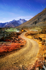 Matterhorn slopes in autumn