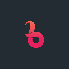 B letter vector logo design