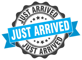 Obraz premium just arrived stamp. sign. seal