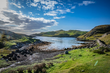 Beautiful View at Shetlands - obrazy, fototapety, plakaty