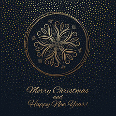 This is a gark and gold Christmas background