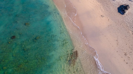 Fototapeta na wymiar Aerial View Of Sea Beach