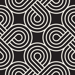 Vector seamless pattern. Modern stylish abstract texture. Repeating geometric tiles
