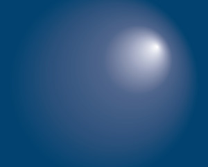 Background-Glowing Sphere Over a Blue Background
