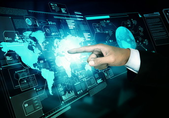 Internet worldwide information screen