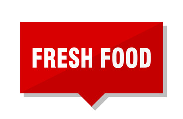 fresh food red tag