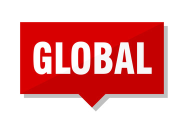 Fototapeta premium global red tag