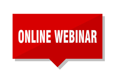 online webinar red tag
