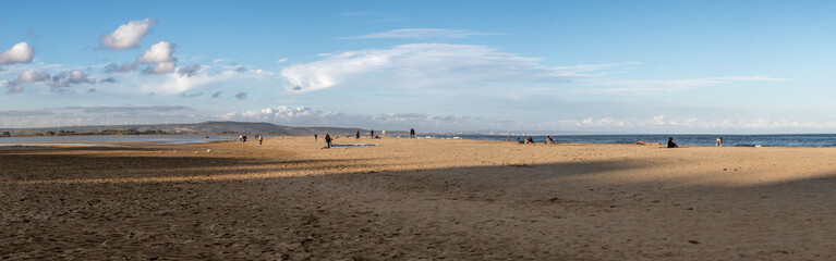 Fototapeta na wymiar Panorama de la plage de la franqui