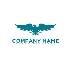 Obraz premium Eagle, falcon, bird logo design, Modern Template, Icon Vector