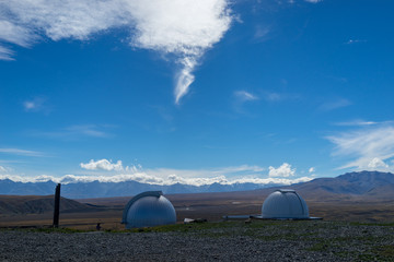 Observatory in beautiful landscape