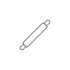 rolling pin icon. Trendy modern flat linear vector rolling pin icon on white background from thin line collection, outline vector illustration