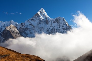 mount Ama Dablam, Nepalese himalayas mountains
